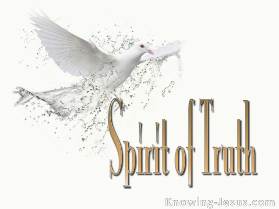 John 16:13 Spirit Of Truth (white)