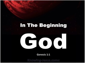 Genesis 1:1 In The Beginning God Created (white)