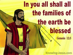 Genesis 12:3 I will Bless Those Who Bless You (yellow)