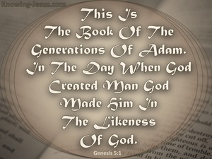 Genesis 5:1 The Generations Of Adam (gray)