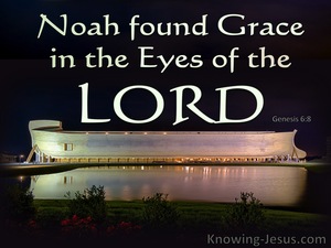 Genesis 6:8 Noah Found Grace In The Eyes Of The Lord (green)