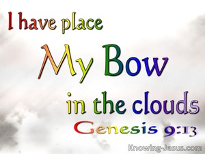 Genesis 9:13 My Bow In The Clouds (red)