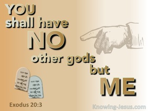 Exodus 20:3 No Other Gods But Me (orange)