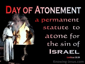 Leviticus 16:34 A Permanent Statue To Atone For Sin (red)