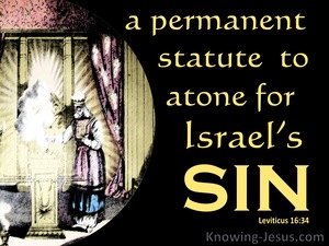 Leviticus 16:34 A Permanent Statue To Atone For Sin (yellow)