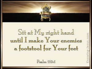 god will make your enemies your footstool