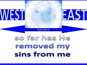 Psalm 103:12 As Far As The East Is From The West (blue)