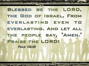 Psalm 106:48 Blessed Be The Lord The God Of Israel (sage) 