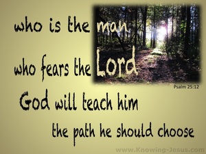Psalm 25:12 Who Is The Man Who Fears God (gold)