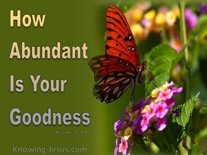 Psalm 31:19 Abundant Goodness (beige)