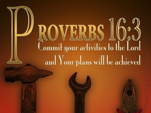 Proverbs 16:3 Commit Your Plans To The Lord (gold)