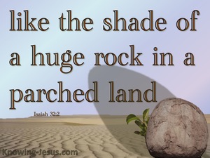 Isaiah 32:2 Shade Of A Rock In A Parched Land (brown)
