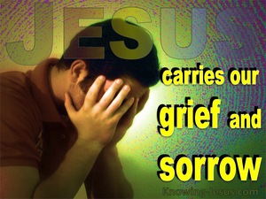 Isaiah 53:4 Surely He Has Borne Our Griefs (yellow)