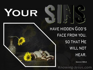 Isaiah 59:2 Your Sin Has Hidden God’s Face From You (black)