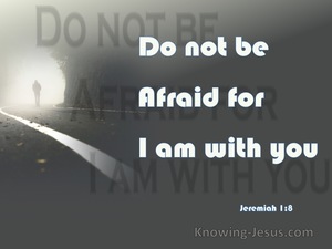 Jeremiah 1:8 Do Not Be Afraid Of Their Faces (gray)