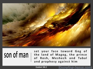 Ezekiel 38:2 Set Your Face Toward Gog Of The Land Of Magog (white)