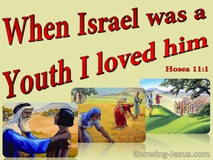 Hosea 11:1 Out Of Egypt I Called My So (red)