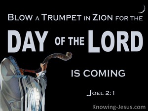 Joel 2:1 BLow A Trumpet For The Day Of The Lord (black)