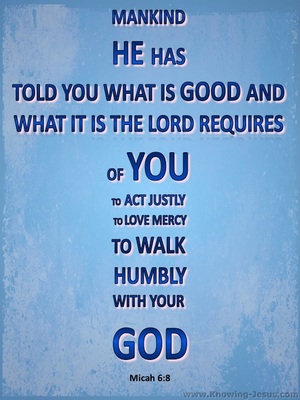 Micah 6:8 What God Requires (navy)
