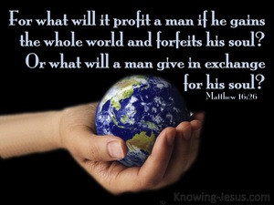 Matthew 16:26 What Will It Profit A Man (blue)