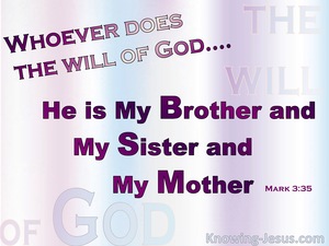 Mark 3:35 Whoever Does The Will Of The Father (pink)