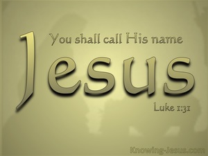 Luke 1:31 You WIll Call His Name Jesus (gold)