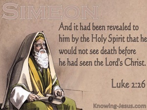 Luke 2:26 He Would Not See Death Before Seeing The Lords Christ (beige)