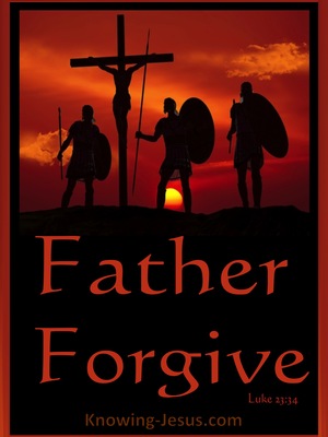 Luke 23:34 Father Forgive (orange) 