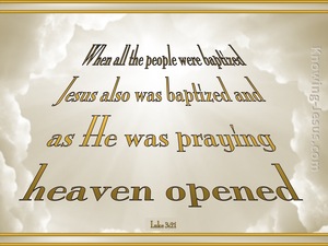 Luke 3:21 When Jesus Was Praying (gold)