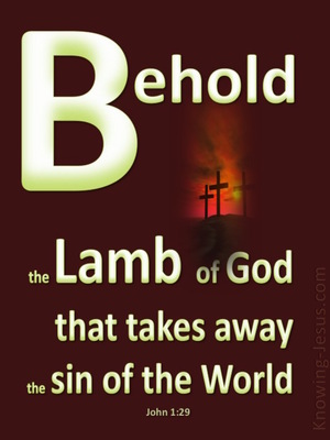 John 1:29 Behold, The Lamb Of God (beige)