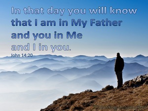 John 14:20 You In Me And I In You (blue)