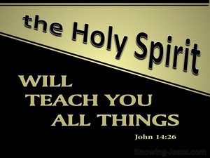 John 14:26 He Will Teach You All Things (black)