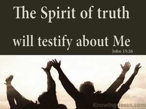 John 15:26 The Spirit Of Truth (brown)