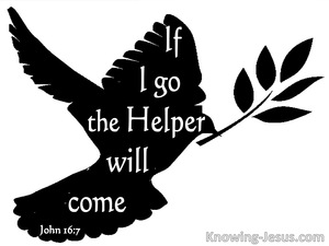 John 16:7 Will Send The Helper (white)