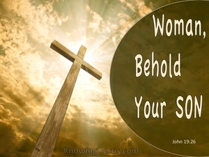 John 19:26 Woman Behold Your Son (brown)