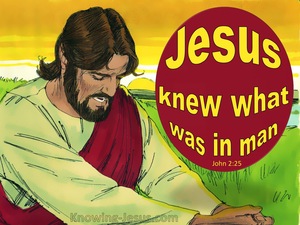 John 2:25 Jesus Knew What Was In Man (yellow)