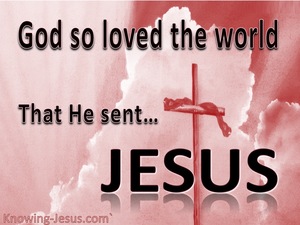 John 3:16 God So Loved The World (maroon) 