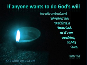 John 7:17 Knowing The Will of God (aqua)