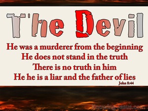 John 8:44 He Was A Murderer From The Beginning (white)