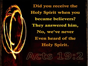 Acts 19:2 Did You Receive the Spirt When You First Believed (gold)