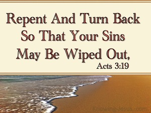 Acts 3:19 Repent So Your Sins Are Wiped Out (beige)