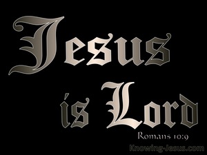 Romans 10:9 Jesus Is Lord (silver)