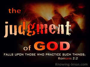 Romans 2:2 The Judgment Of God (yellow)