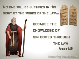 Romans 3:20 The Law Makes Us Conscious of Sin (brown)