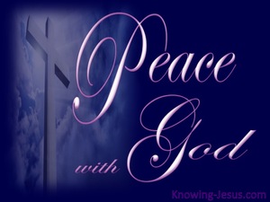 Romans 5:1 Peace With God (purple)