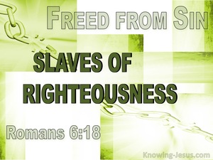 romans slaves freed righteousness sin