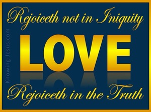 1 Corinthians 13:6 Love Rejoices in the Truth (yellow)