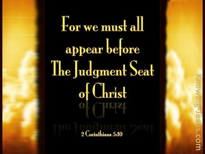 2 Corinthians 5:10 Judgement Seat Of Christ (black)