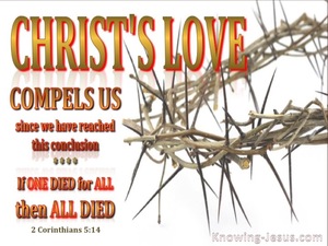 2 Corinthians 5:14 Love of Christ Compels Us (white)