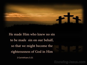 2 Corinthians 5:21 He Was Made SIn For Us (black)